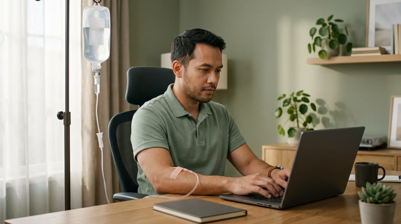 Infus vitamin di kantor: bisa, dan ini yang perlu disiapkan